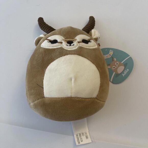 Adila the Antelope 5" Squishmallows Kellytoy Plush Exotic Animal Squad - Picture 1 of 3